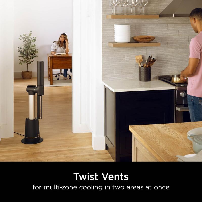 Shark TurboBlade – high-performance bladeless fan, powerful yet quiet, featuring 10 speed settings, wide oscillation, and an included remote control for convenient, effortless operation.