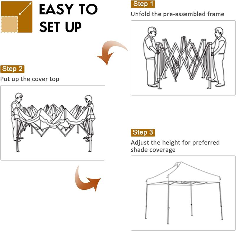 COSTWAY 3m x 3m Pop up Gazebo