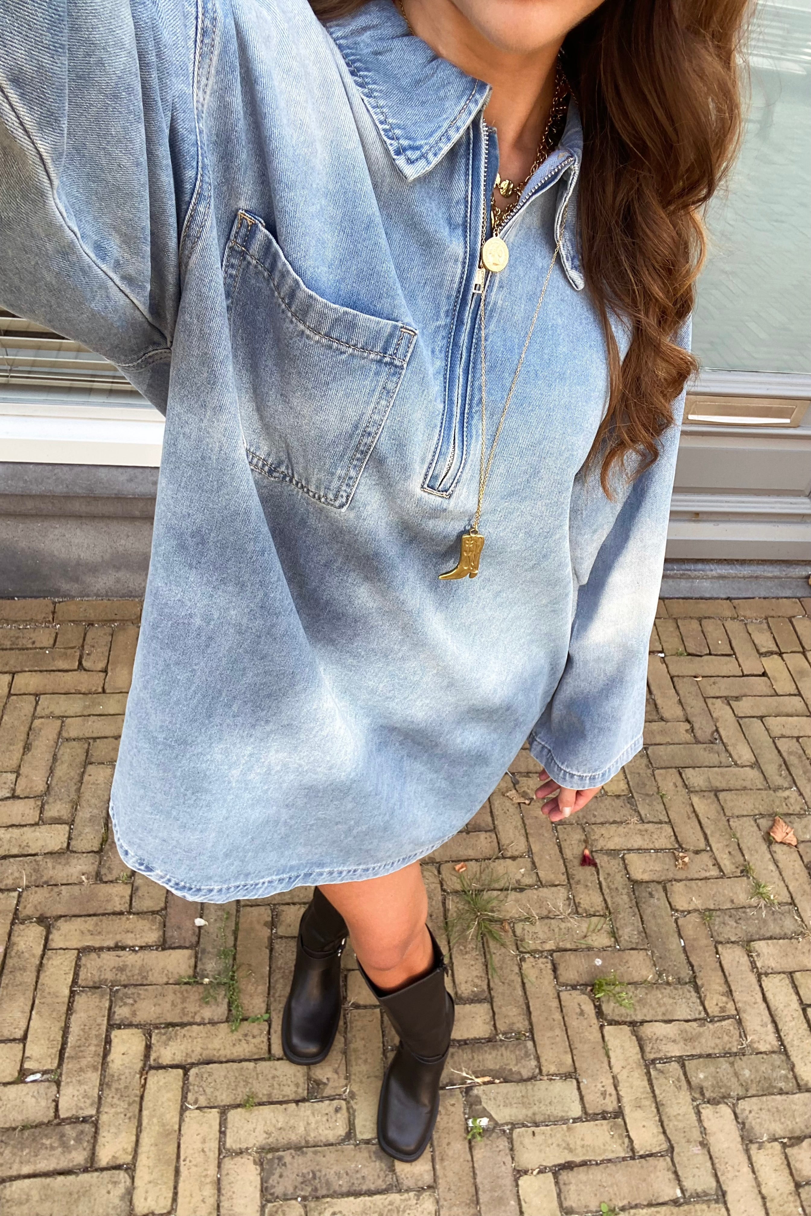 PRE-ORDER / Demy oversized denim dress