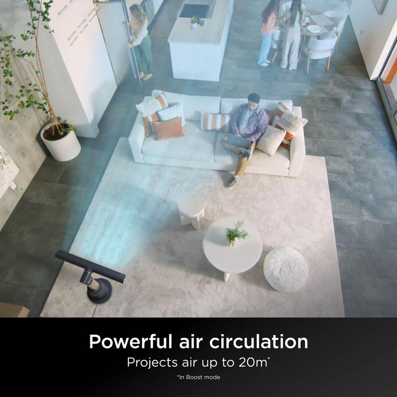 Shark TurboBlade – high-performance bladeless fan, powerful yet quiet, featuring 10 speed settings, wide oscillation, and an included remote control for convenient, effortless operation.