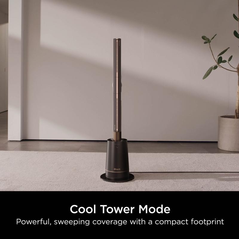 Shark TurboBlade – high-performance bladeless fan, powerful yet quiet, featuring 10 speed settings, wide oscillation, and an included remote control for convenient, effortless operation.