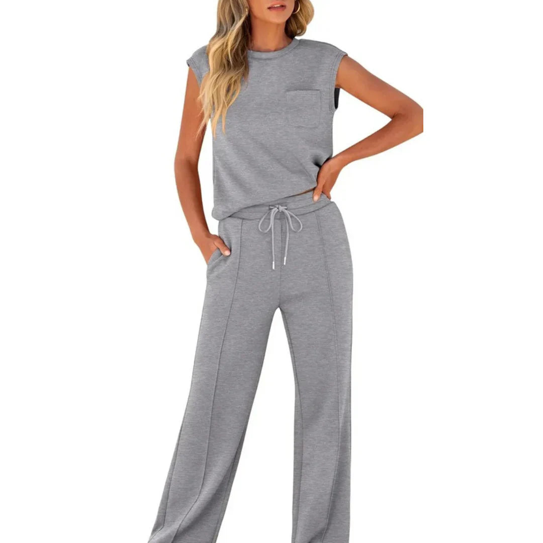KAIYA™ – Casual Zomer Zachte Lounge Co-Ord