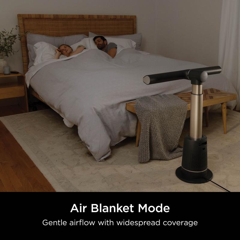 Shark TurboBlade – high-performance bladeless fan, powerful yet quiet, featuring 10 speed settings, wide oscillation, and an included remote control for convenient, effortless operation.