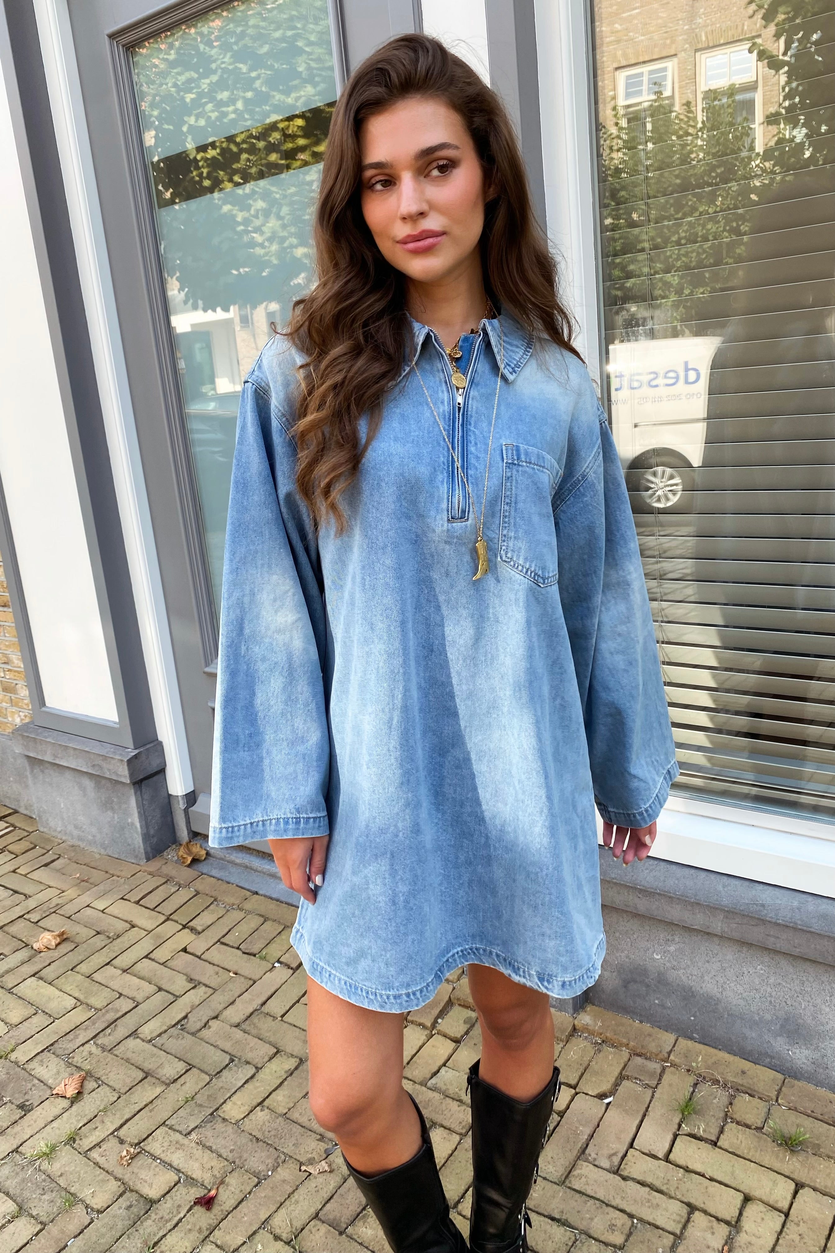PRE-ORDER / Demy oversized denim dress