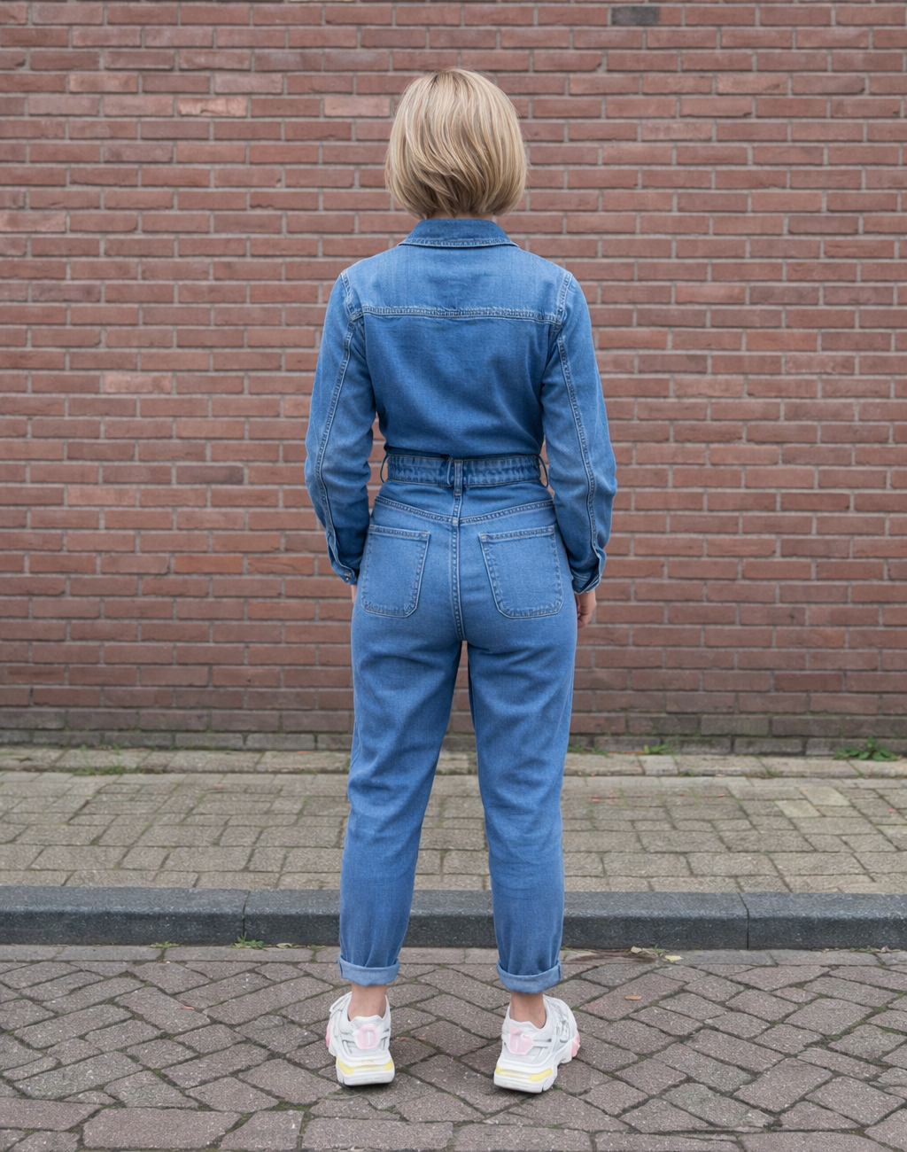 Victoria - Stretch Denim Jumpsuit