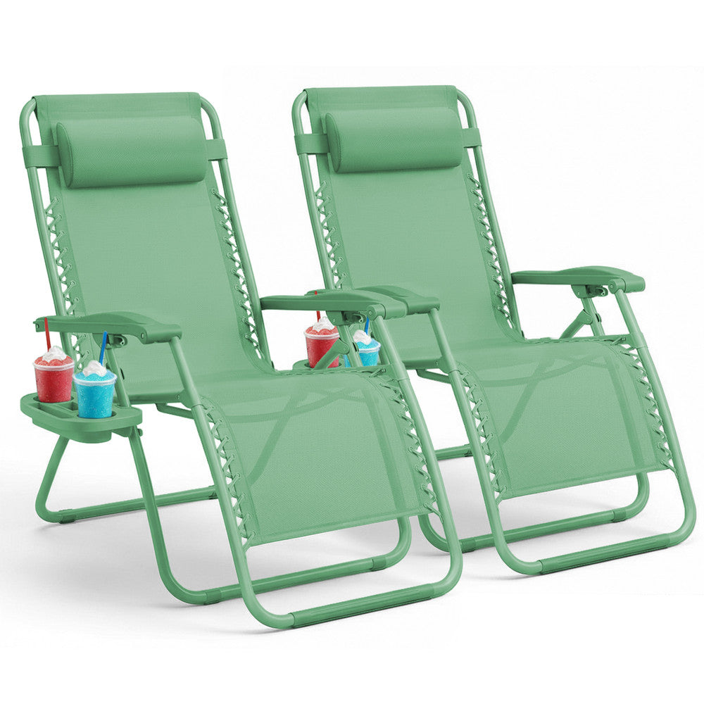 Set of 2 Anti-Stress Zero Gravity Relax Chairs