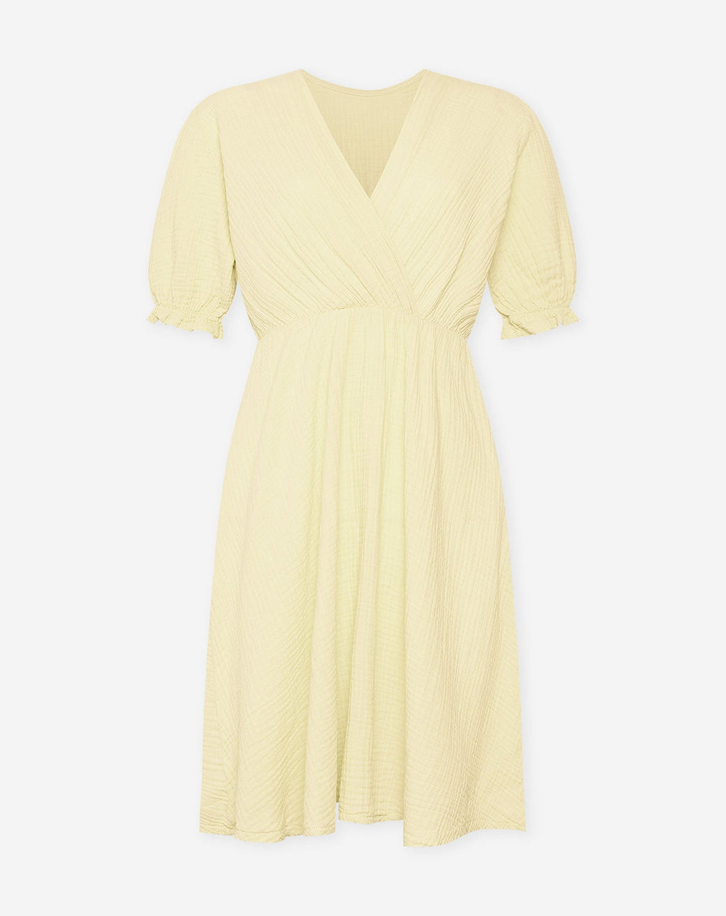 DILA MOUSSELINE DRESS BUTTER YELLOW