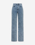 HEART BOOTCUT JEANS NAVY BLUE