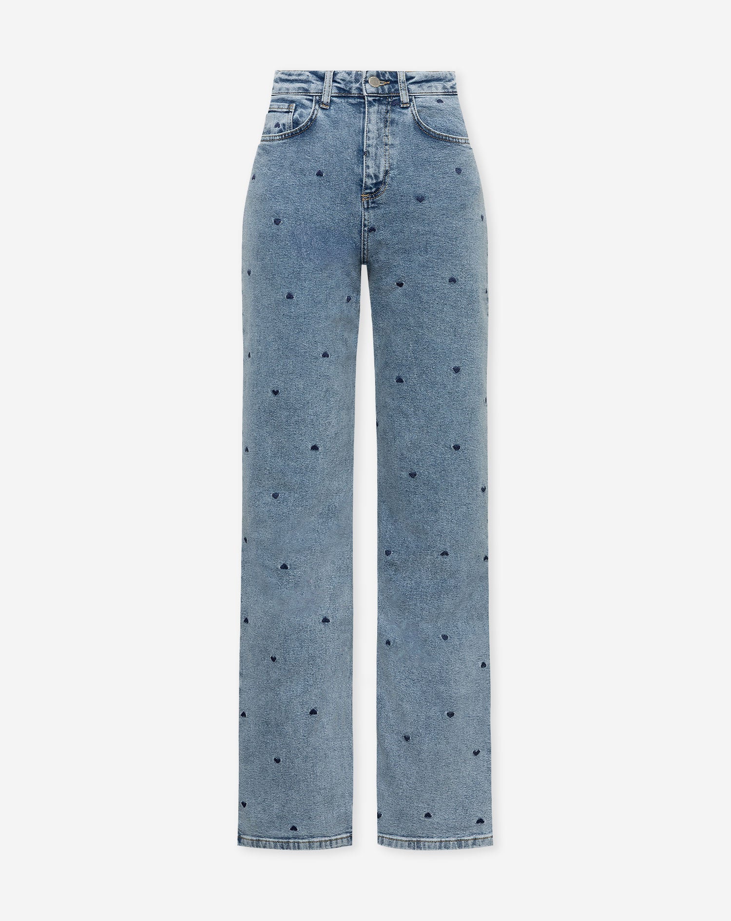 HEART BOOTCUT JEANS NAVY BLUE