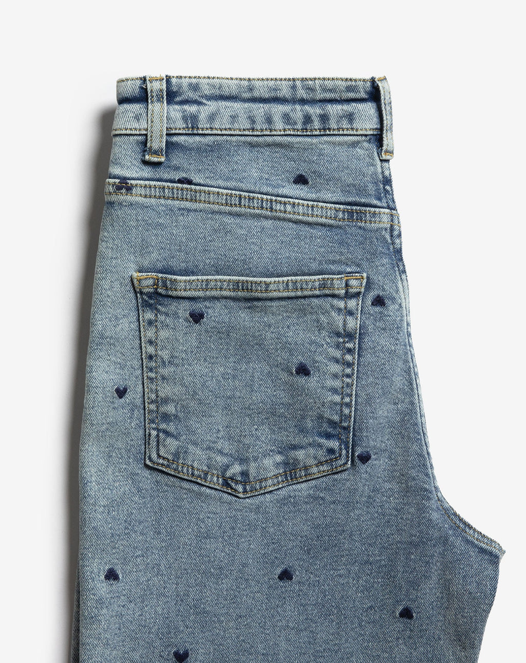 HEART BOOTCUT JEANS NAVY BLUE