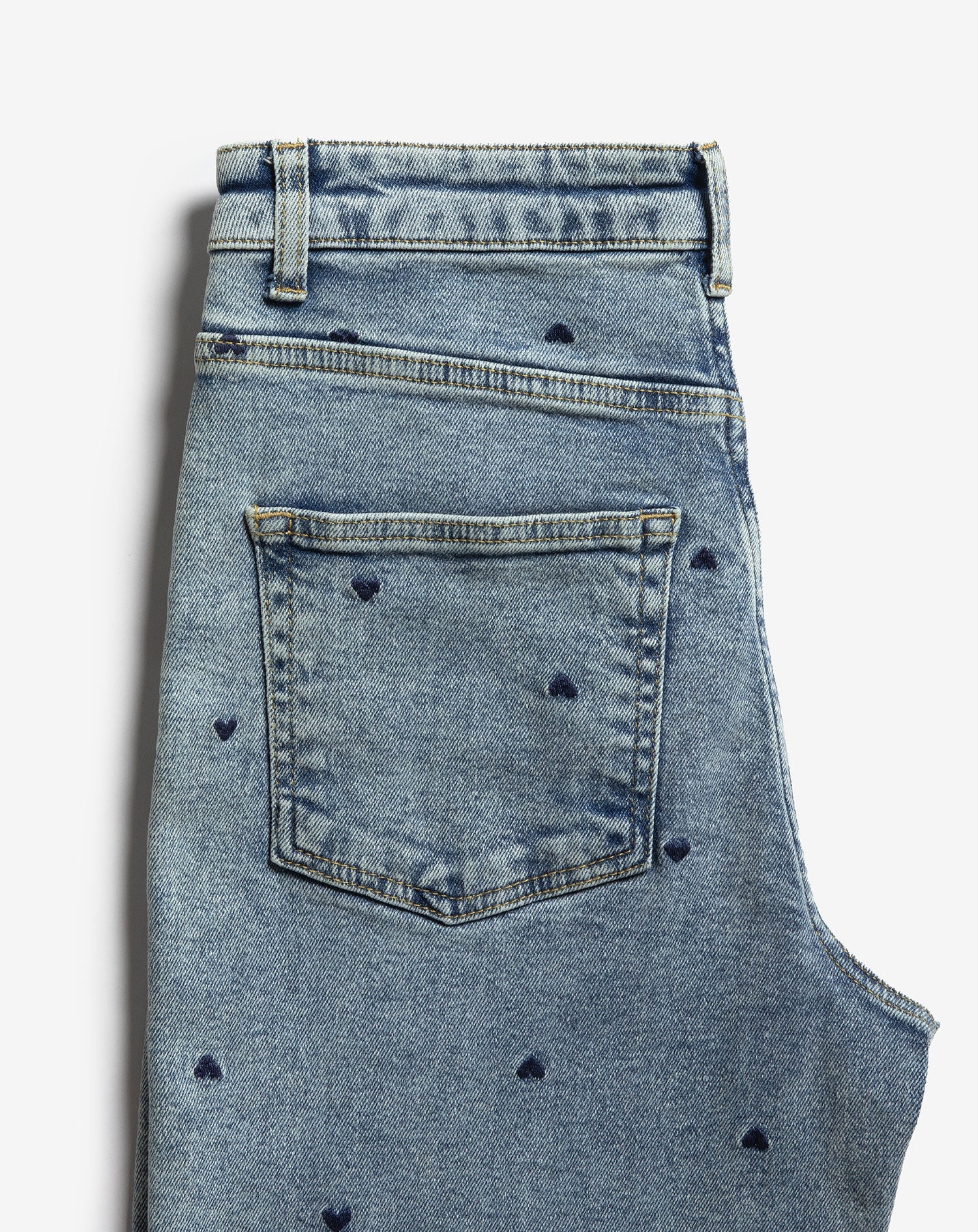 HEART BOOTCUT JEANS NAVY BLUE