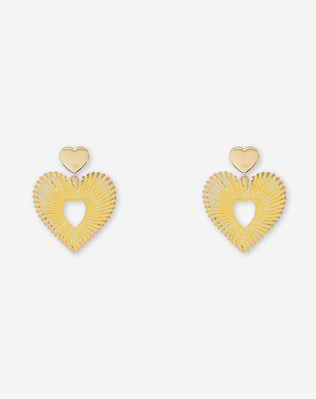 COLORED HEART EARRINGS