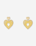 COLORED HEART EARRINGS
