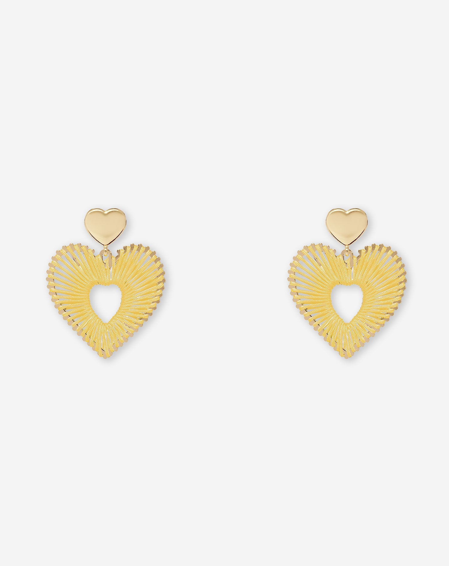 COLORED HEART EARRINGS