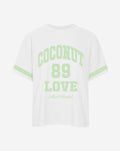 COCONUT LOVE OVERSIZED TEE CREAM
