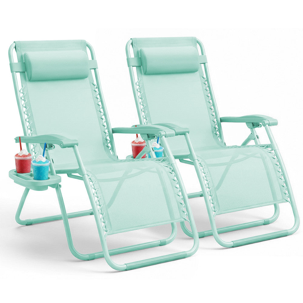 Set of 2 Anti-Stress Zero Gravity Relax Chairs