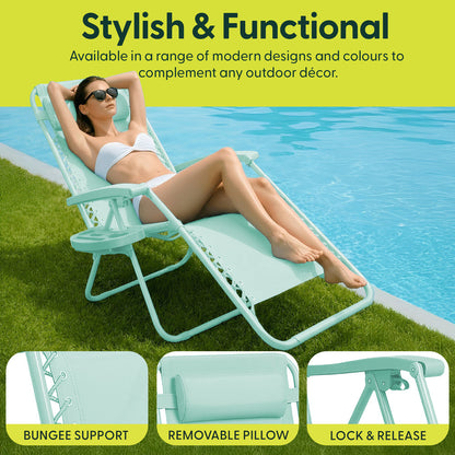 Set of 2 Anti-Stress Zero Gravity Relax Chairs