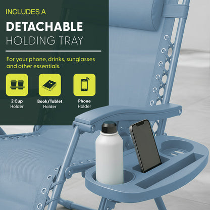 Set of 2 Anti-Stress Zero Gravity Relax Chairs
