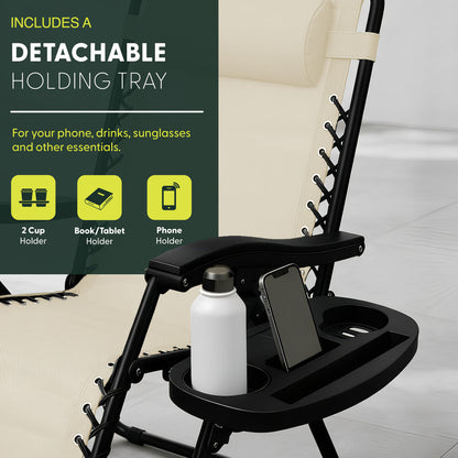 Set of 2 Anti-Stress Zero Gravity Relax Chairs