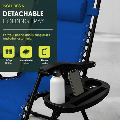 Set of 2 Anti-Stress Zero Gravity Relax Chairs