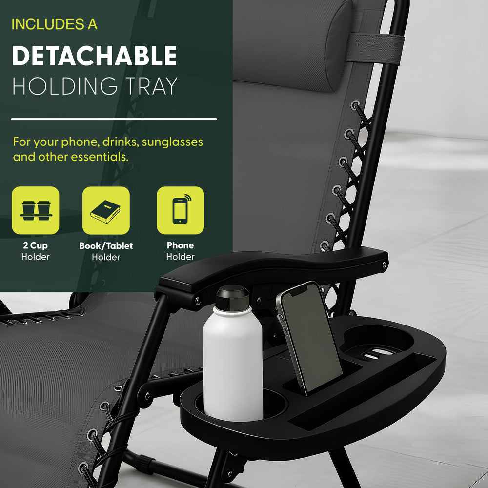 Set of 2 Anti-Stress Zero Gravity Relax Chairs