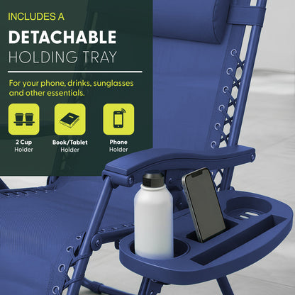 Set of 2 Anti-Stress Zero Gravity Relax Chairs