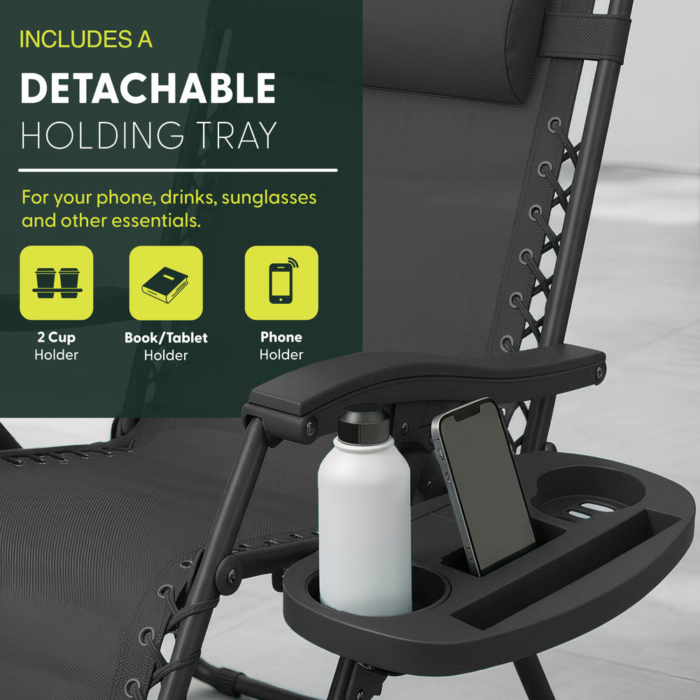 Set of 2 Anti-Stress Zero Gravity Relax Chairs