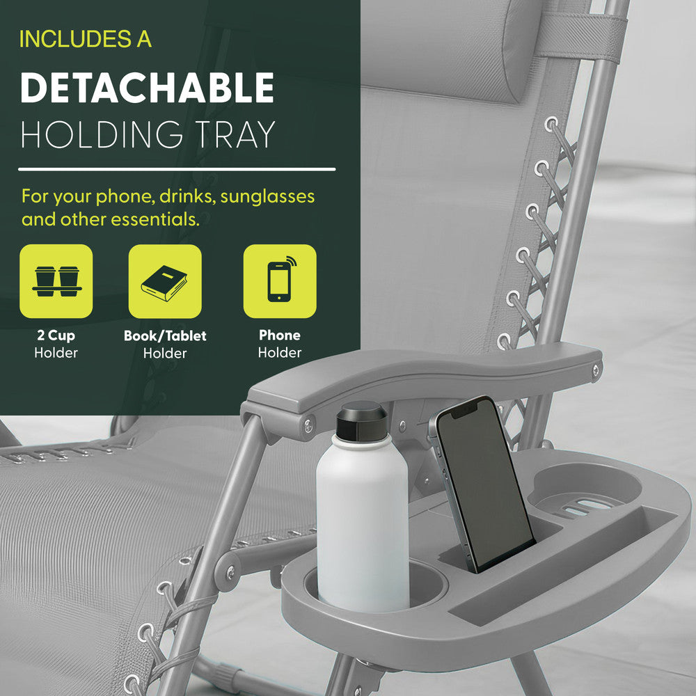 Set of 2 Anti-Stress Zero Gravity Relax Chairs