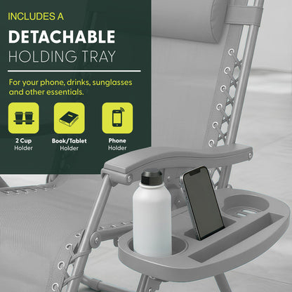 Set of 2 Anti-Stress Zero Gravity Relax Chairs