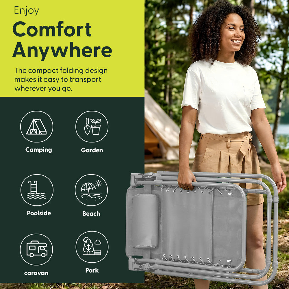 Set of 2 Anti-Stress Zero Gravity Relax Chairs