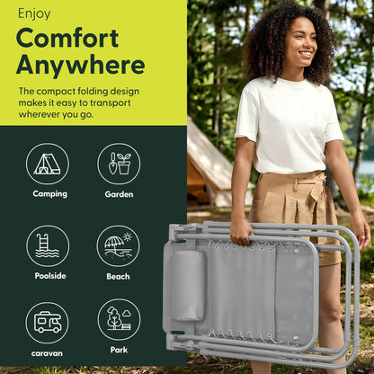 Set of 2 Anti-Stress Zero Gravity Relax Chairs