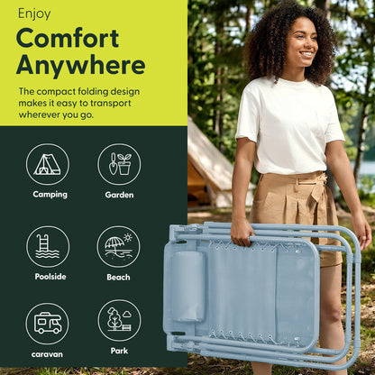 Set of 2 Anti-Stress Zero Gravity Relax Chairs