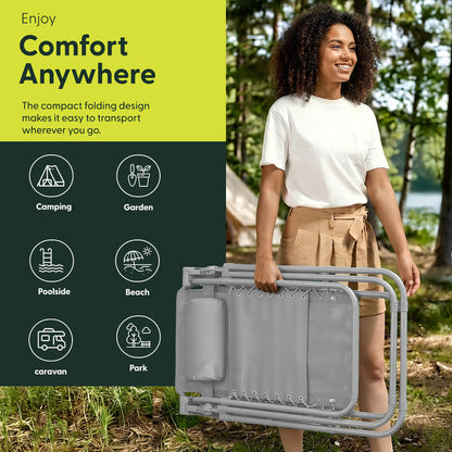Set of 2 Anti-Stress Zero Gravity Relax Chairs