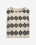 EMBER FLOWER CROCHET TOP BLACK