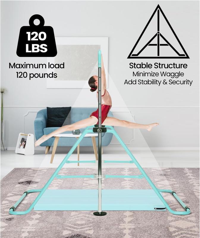 Gymnastics Bar with Non-Slip Mat