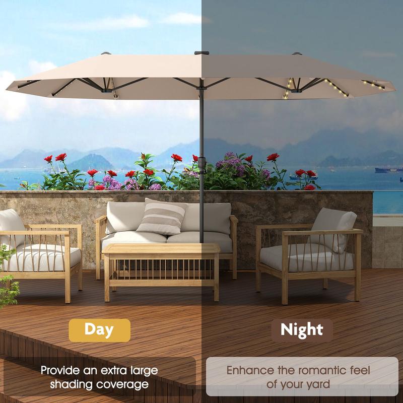 3.8m Double-Sided Parasol