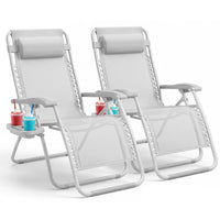 Set of 2 Anti-Stress Zero Gravity Relax Chairs